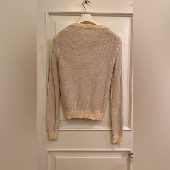 BAUM UND PFERDGARTEN Cream V-Neck Cardigan Sweater - Picture 2 of 7